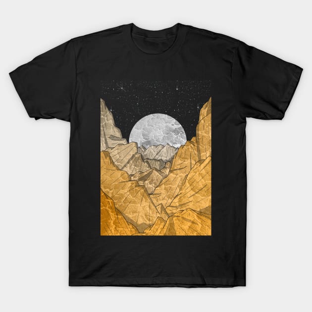 The Copper Mountains T-Shirt by Swadeillustrations